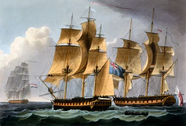 Eroberung der Furie und Waakzaamheid, 23. Oktober 1796, aus 